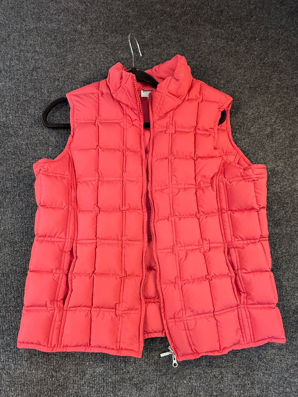 Women's Pink Pendleton Quilted Puffer Vest Size large Down / Feather filled